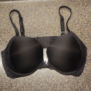 Victoria's Secret Dream Angels Push Up Bra Black Size 38D EUC!